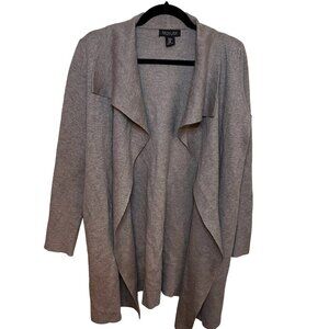 Rachel Zoe Sweater, Women's Size M, Gray Open Cardigan, Long Sleeve